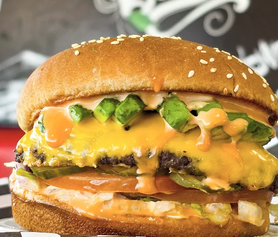 #8 Avocado bacon Cheese Burger