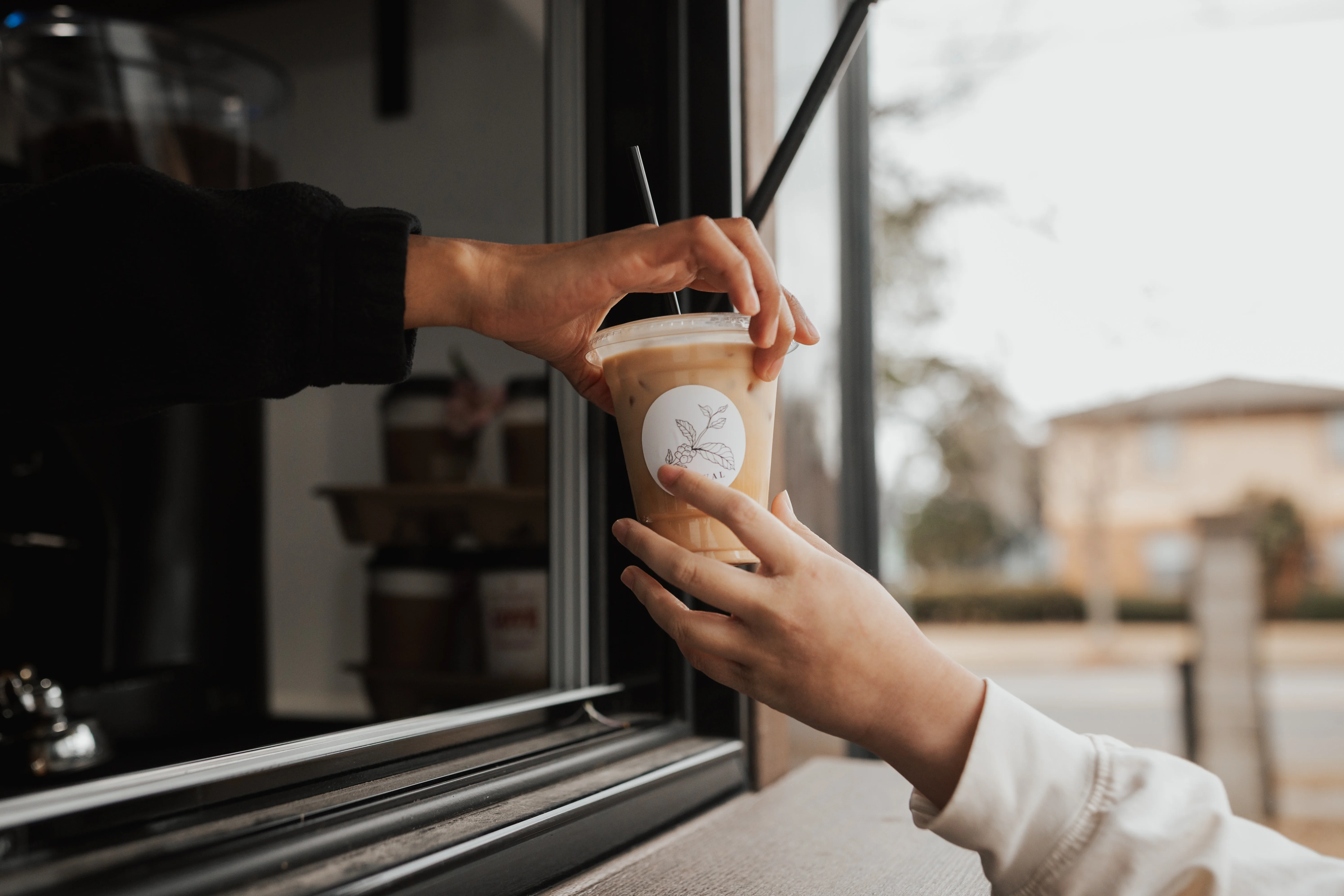 Revival Coffee walk-up coffee spot at 115 W 42nd Street in Midtown Savannah