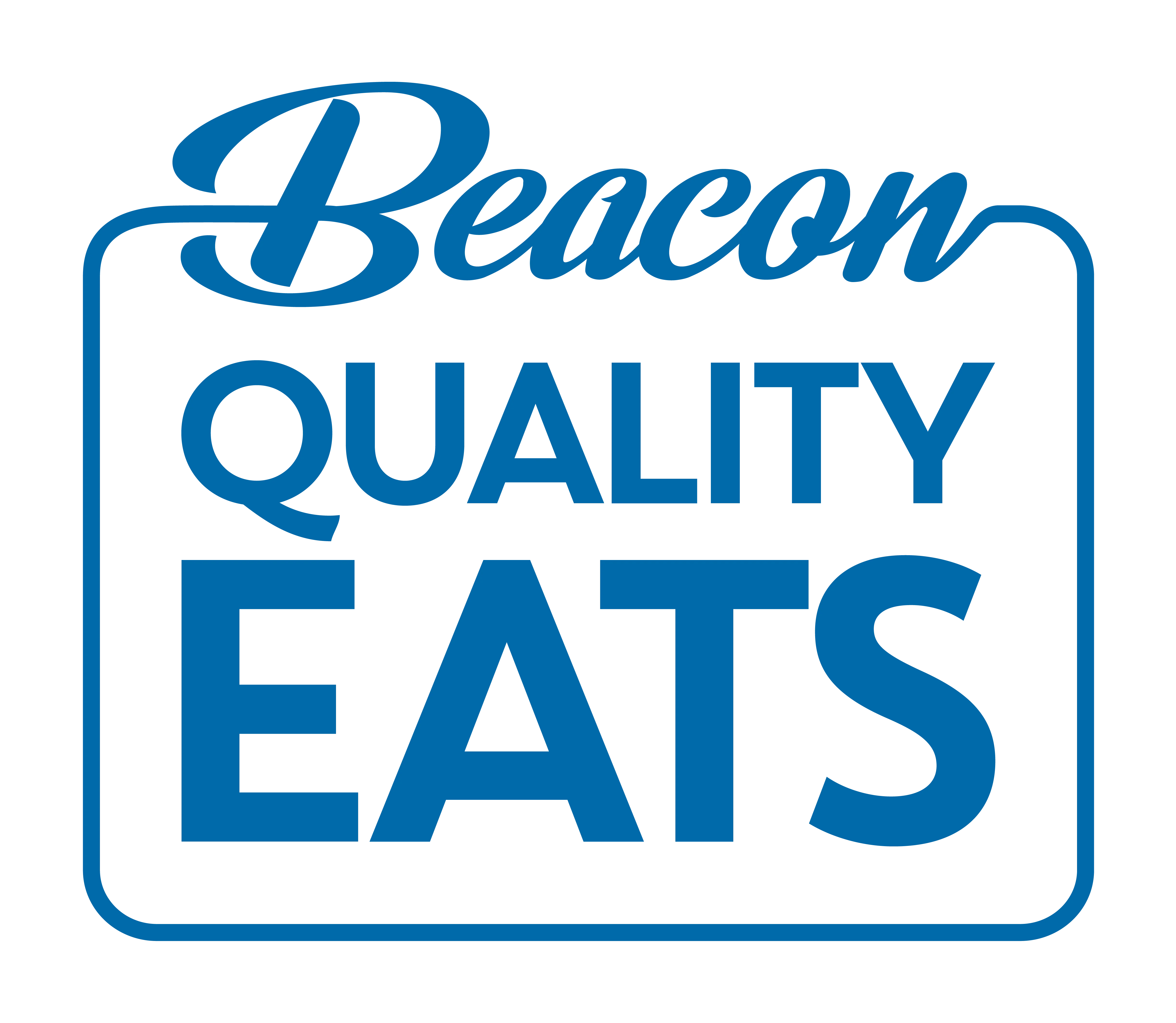 Beacon Quality Eats logo in blue lettering