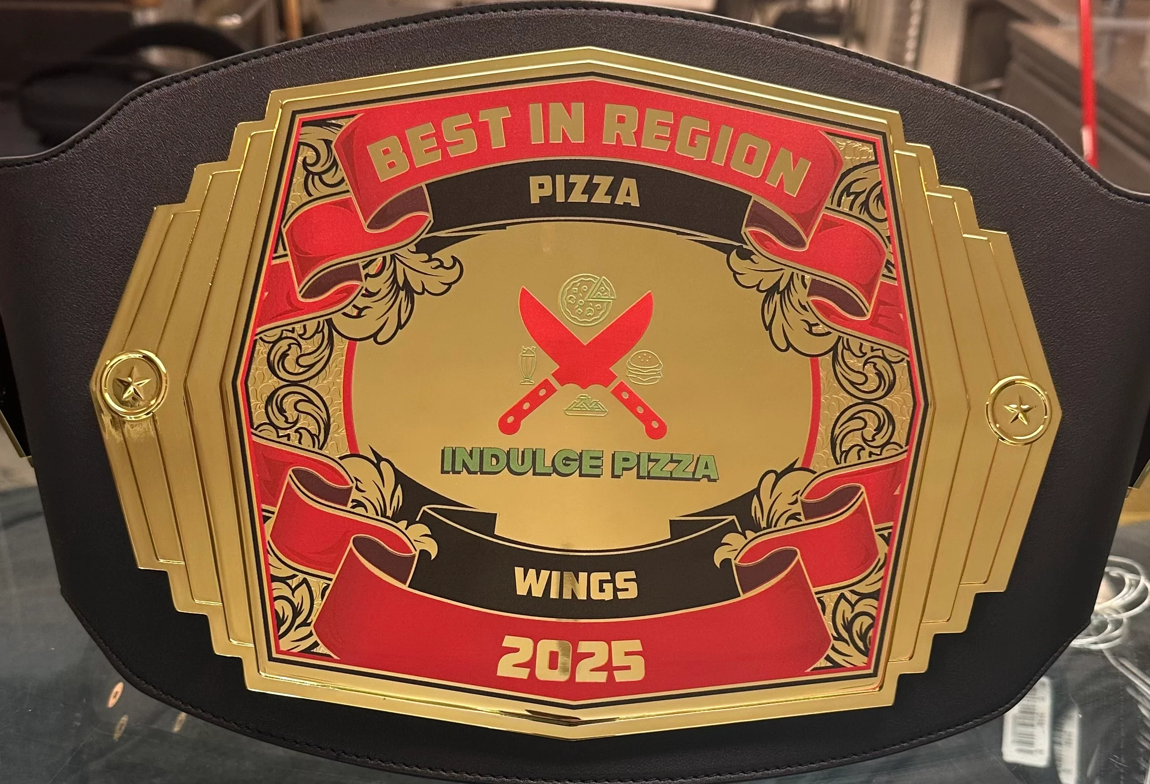 Award for Best Pizza and Wings 2025 from Indulge Pizza