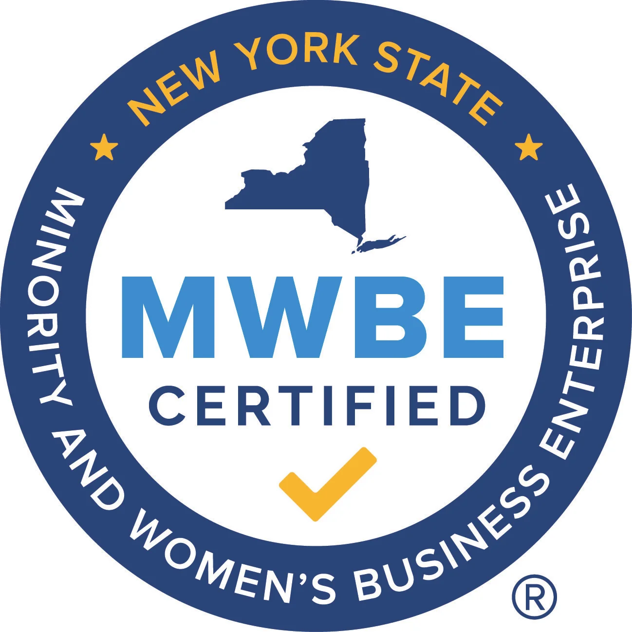 New York State MWBE certification logo for minority and women's business enterprise