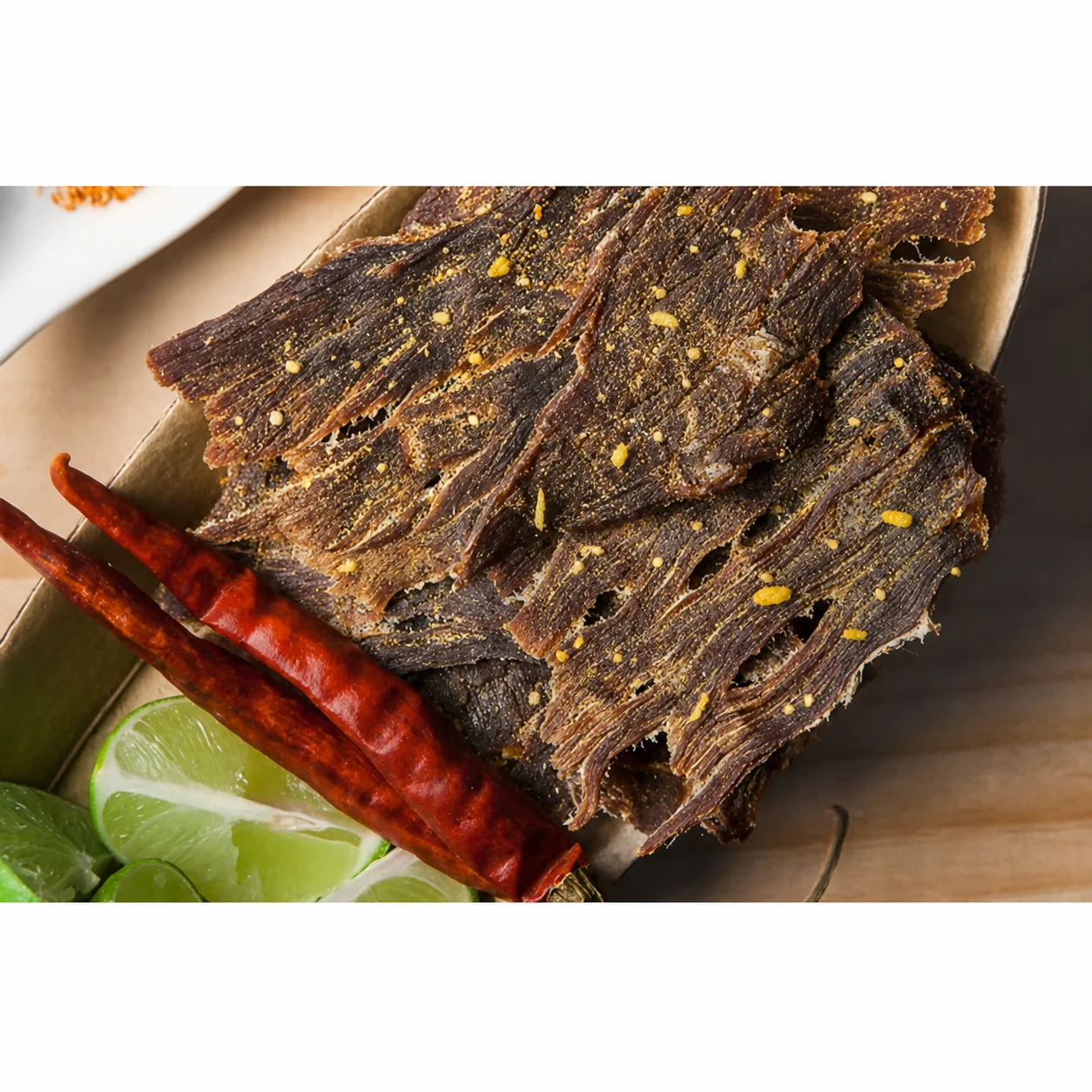 Thai beef jerky with chili and lime