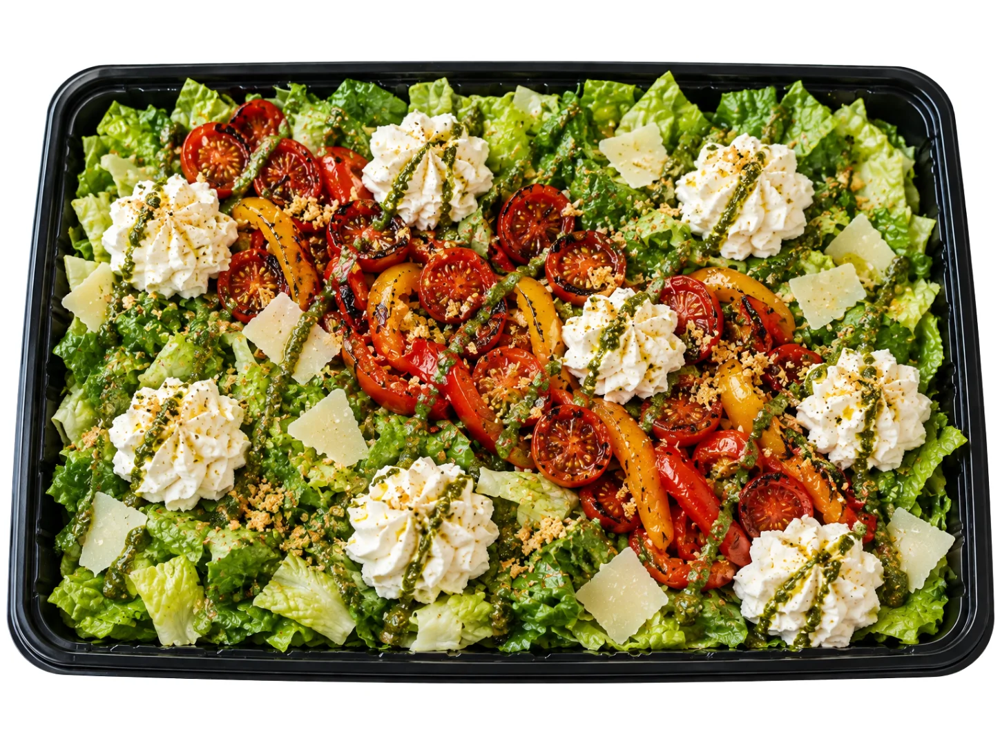 Classic Caesar salad with croutons and parmesan cheese