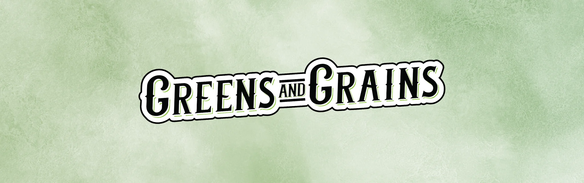 Logo design for Greens and Grains restaurant