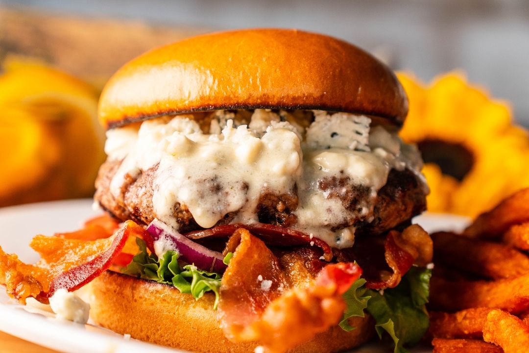 Bacon Cheeseburger at The Crazy Crab Jarvis Creek