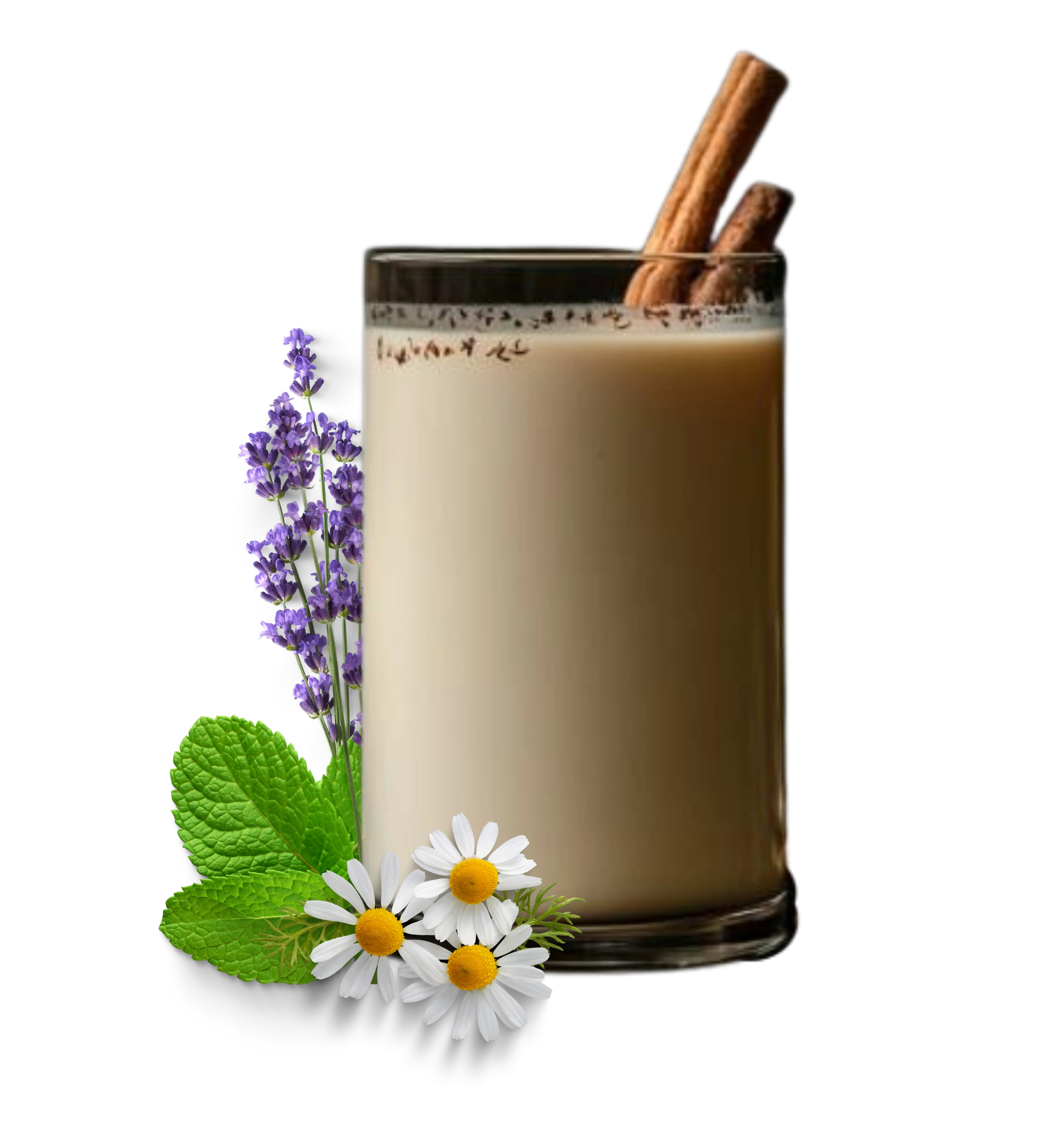 Creamy Indian chai tea with spices and herbs
