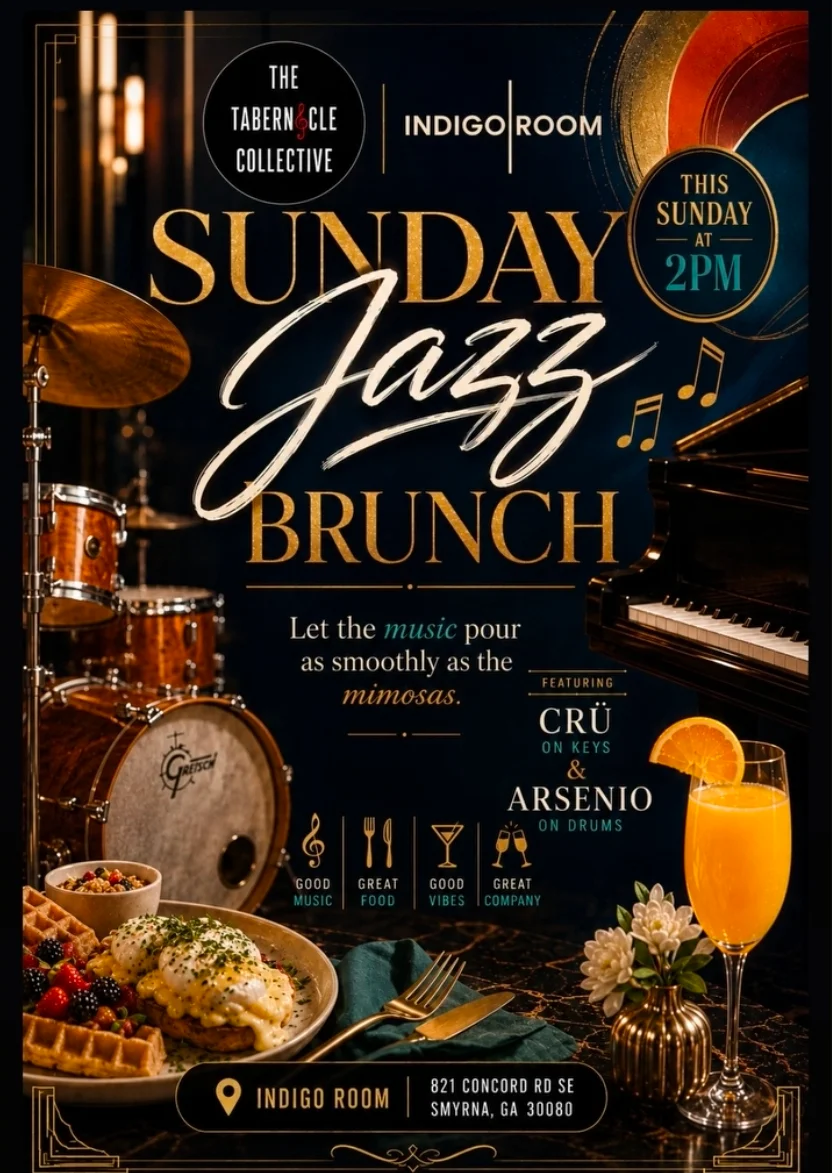 Brunch N Jazz Sundays at Indigo Room with bottomless mimosas for $30.