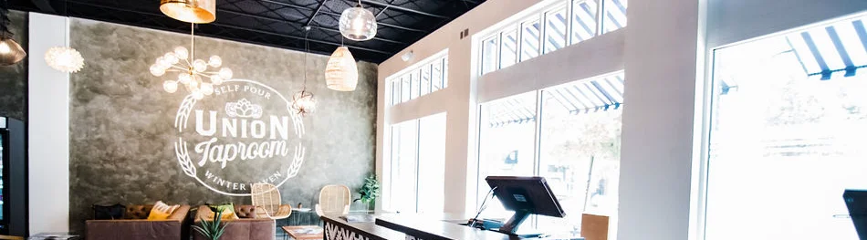 Modern restaurant interior with stylish decor and natural light