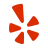 Yelp logo in vibrant red and black colors