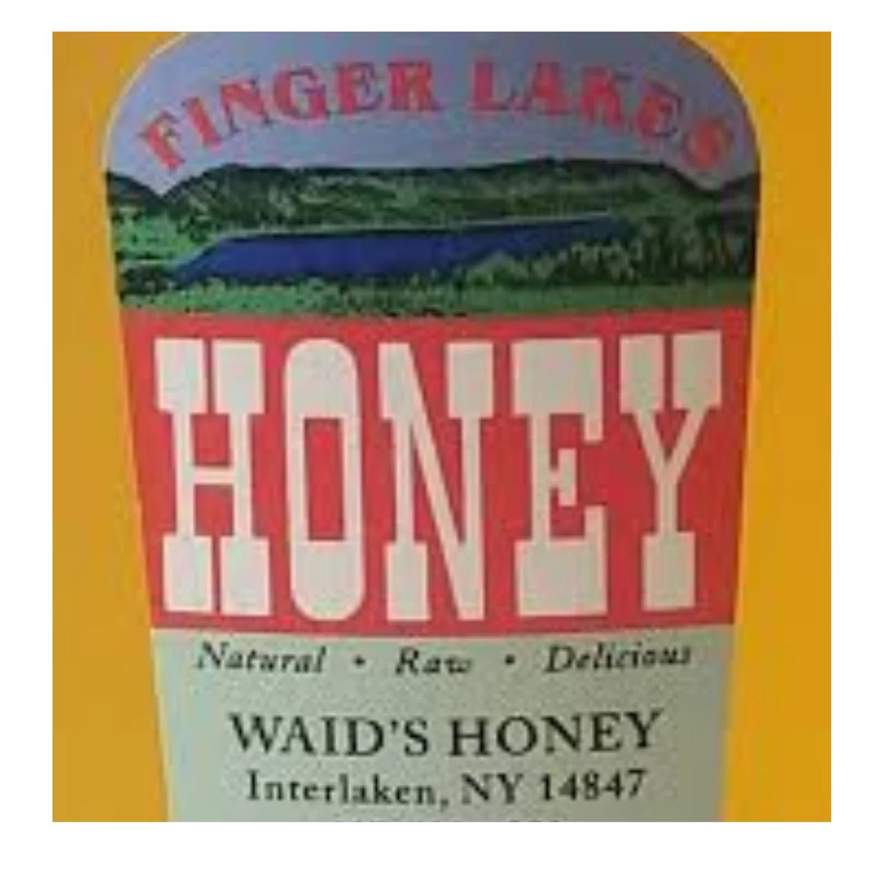 Finger Lakes raw honey from Waid's Honey in Interlaken, NY