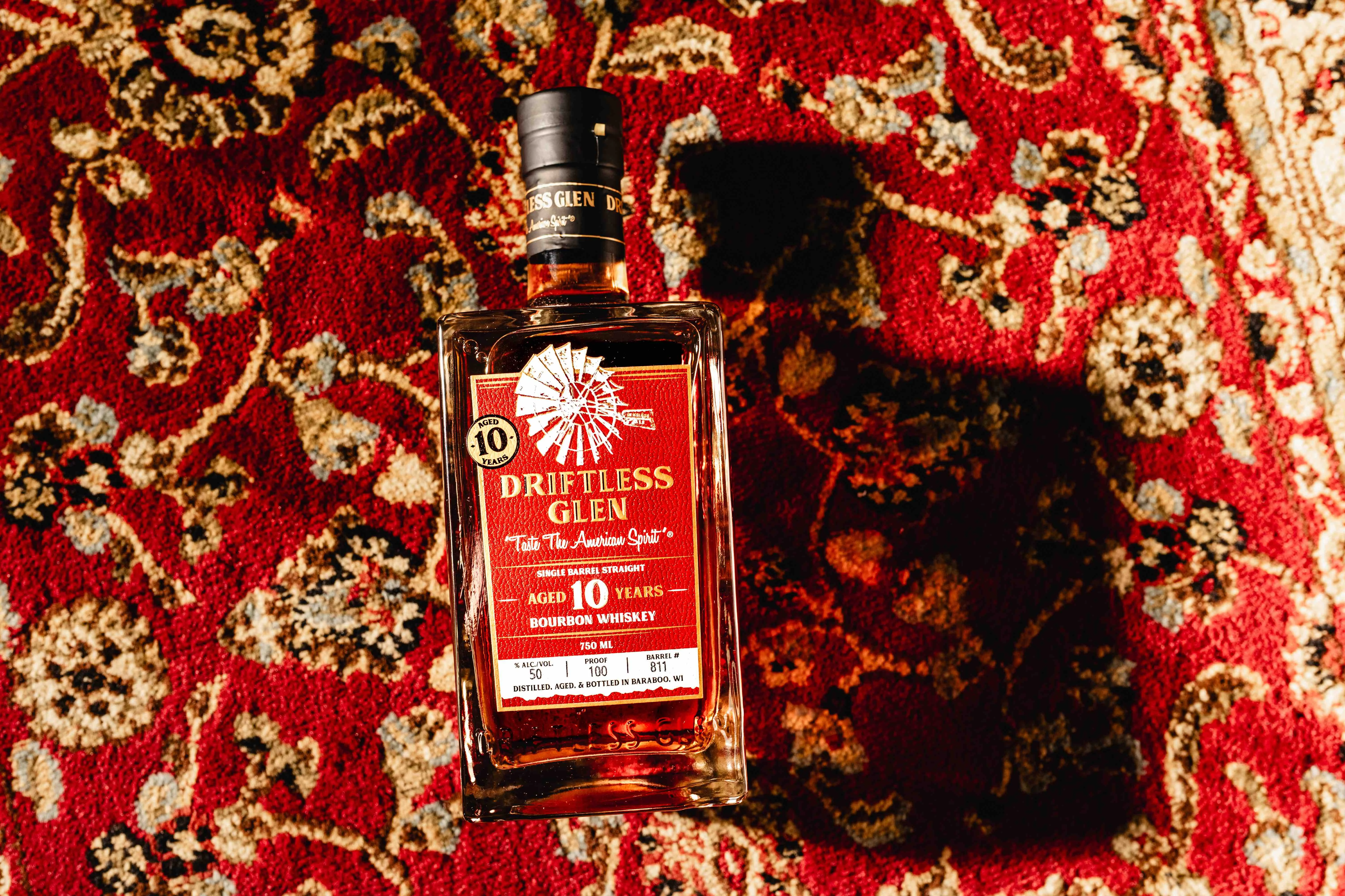 A bottle of 10-Year Bourbon
