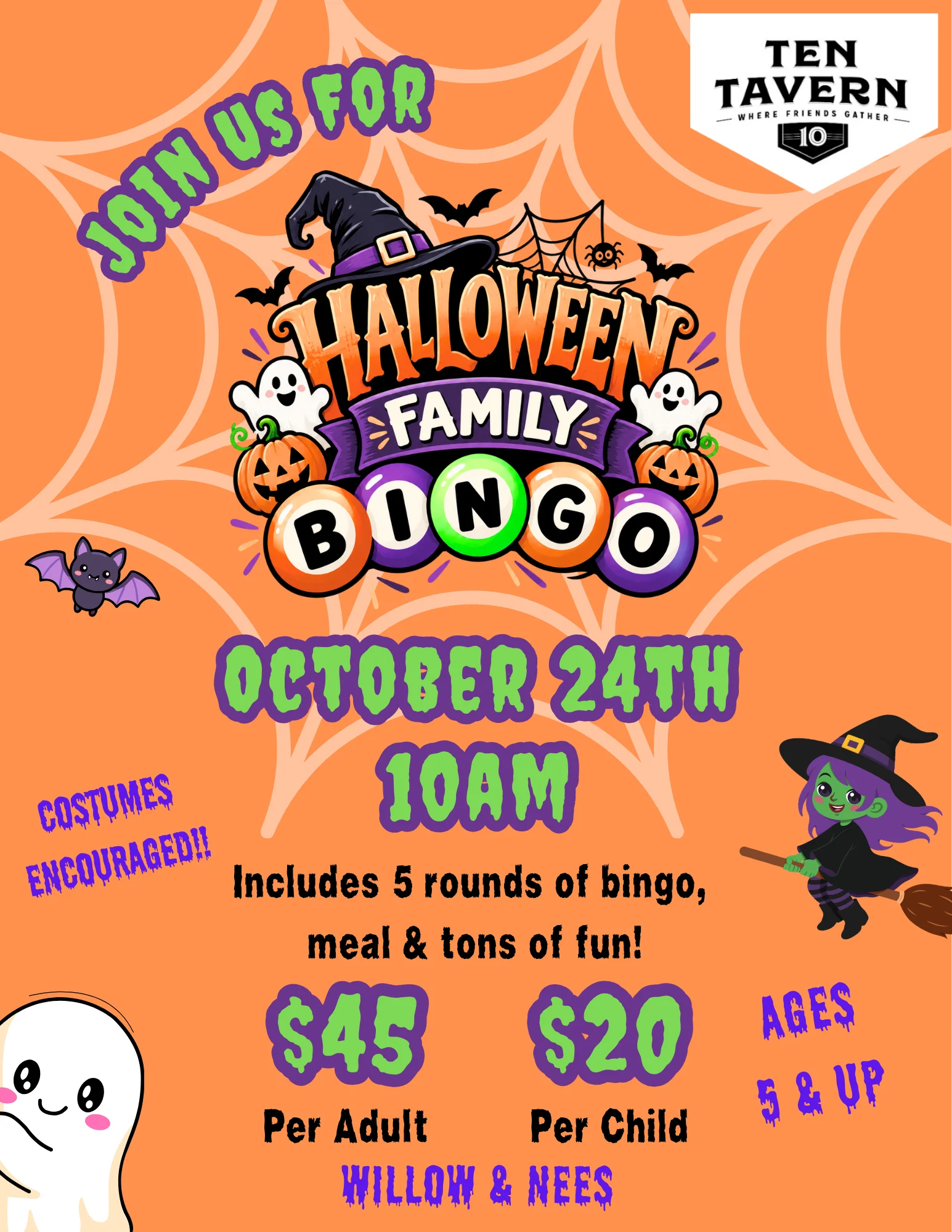 Family Halloween Bingo