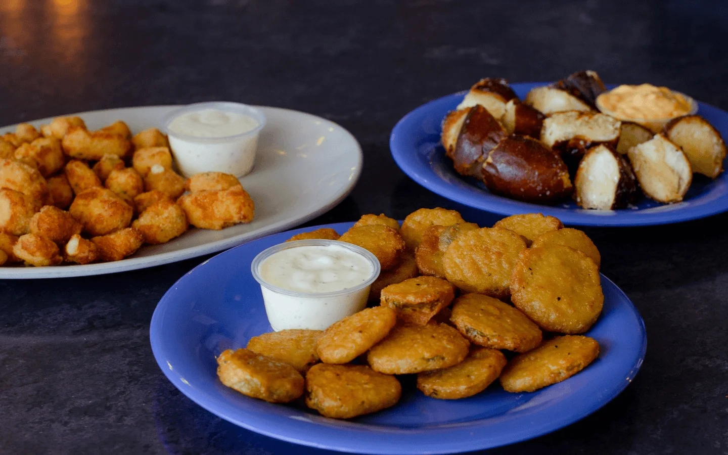 An assortment of starchy foods
