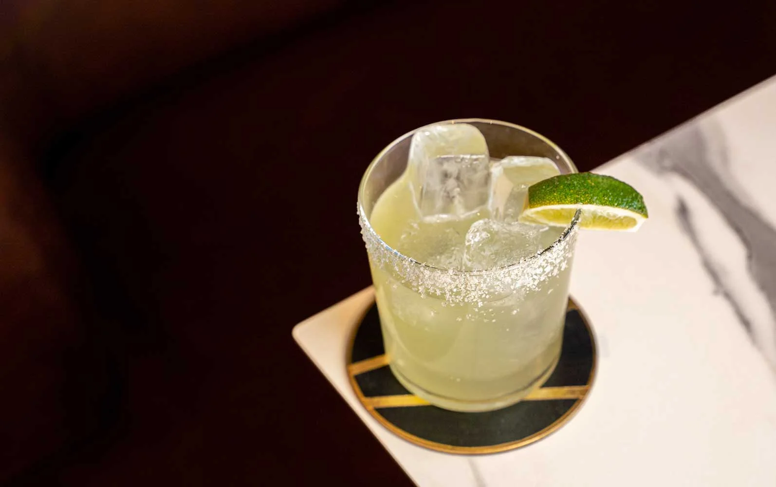 Roku Gin, Debitterized Bitter Melon, Sesame Leaf, Lime, Glasswort Salt