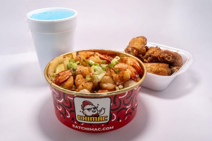 Shrimp Bowl + 6 Wings Combo